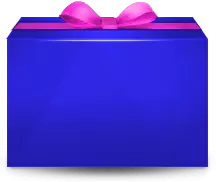 Blue Gift Box - box - presentation - Free PNG
