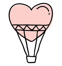 Pink Heart Pattern - lines - Curated PNG