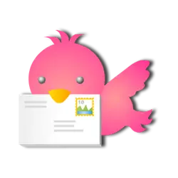 Pink Bird - letter - Free PNG
