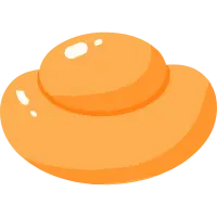 Orange Yellow Hat - simple - Free Download PNG