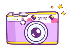Cute Camera - stars - Free Download PNG