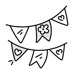 Clover and Heart Pattern - graphic design - Lossless PNG