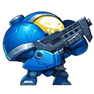 Blue Robot - future - blue - Free PNG