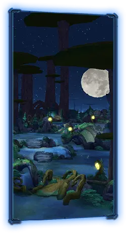 Mysterious Forest - moon - Lossless PNG