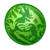 Green Dragon Badge - badge - PNG