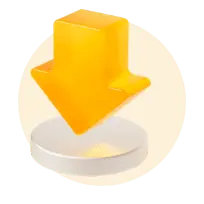 Download Arrow - icon - yellow - High Resolution PNG