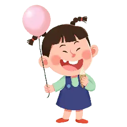 Little Girl Eating Ice Cream - happiness - No Background PNG