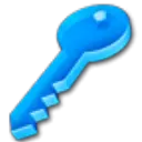 Blue Key - game item - Free PNG
