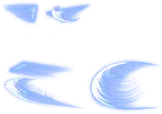 Blue Halo Effect - outline - Transparent Background PNG