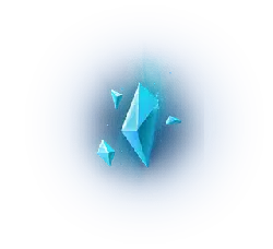 Blue Crystal - geometric shape - High Resolution PNG