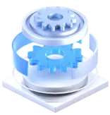 Gear Mechanism - high-tech - Transparent Background PNG