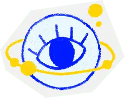 Blue Eye Pattern - lines - High Resolution PNG