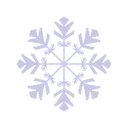 Snowflake - hexagon - geometric - Transparent Layer PNG
