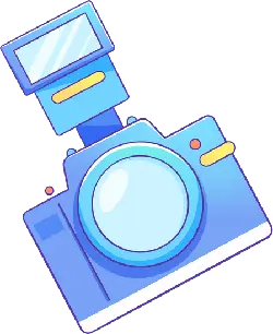 Blue Camera - camera - Free PNG