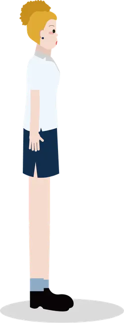 Woman in White Top and Dark Blue Shorts - person - Free PNG