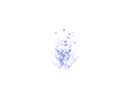 Blue Glowing Object - night sky - Lossless PNG