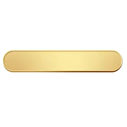 Gold Rectangle Button - simple - Free PNG
