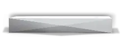 White Rectangular Prism - modern style - No Watermark PNG