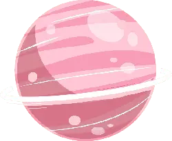 Pink Planet - halo - No Watermark PNG