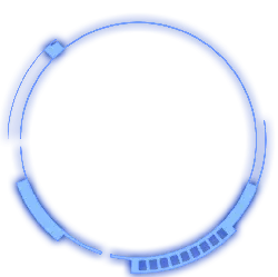 Blue Halo - simple - outline - Transparent Background PNG