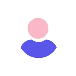 Pink Head Blue Body Character Icon - icon - Transparent Background PNG