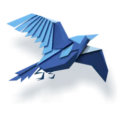 Origami Bird - artwork - No Background PNG