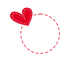 Heart Pattern - red - lines - Lossless PNG