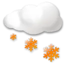 Cloud and Snowflakes - weather - Transparent Layer PNG