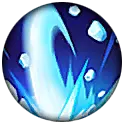 Blue Energy Ball - Transparent Background PNG