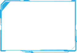 Blue Border - square - blue - High Resolution PNG