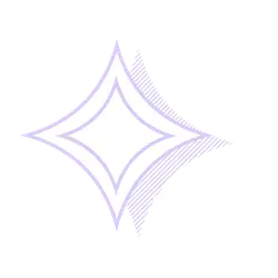 Four-pointed star - lines - purple - Transparent Layer PNG