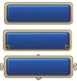 Blue Button - decoration - No Background PNG