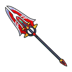 Red Spear - weapon - No Background PNG