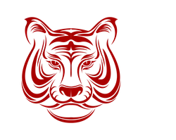 Red Tiger Head - Popular Download PNG