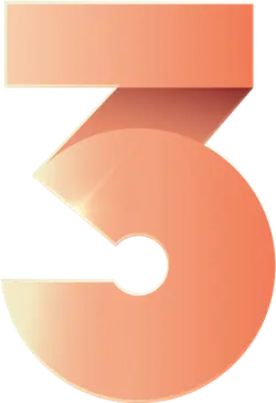 Number Three - red - Trending PNG