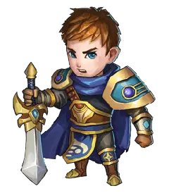 Knight Boy - cartoon character - Transparent Background PNG