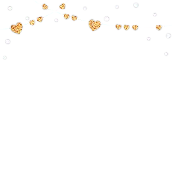 Gold Heart String Lights - holiday - Free PNG