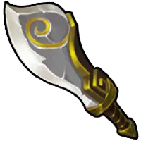 Golden curved blade - magic - PNG