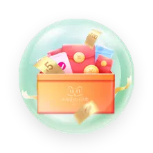 Gift Box with Red Envelopes and Gold Coins - holiday - Free PNG