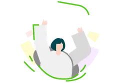 Green Line Character - illustration - Lossless PNG