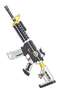 Futuristic Rifle - mechanical - metallic - High Resolution PNG