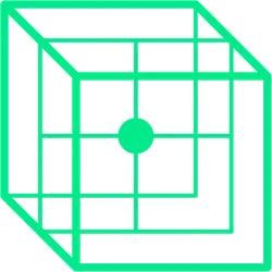 Green Cube - line - Lossless PNG