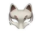 Fox Mask - mask - cartoon - No Background PNG