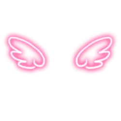 Neon Wings - outline - No Watermark PNG