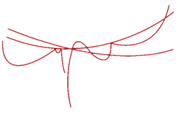 Abstract Curves - red - Transparent Layer PNG