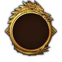 Dragon Mirror Frame - gold - Free PNG