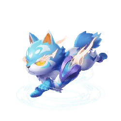Ice Blue Cat Hero - hero - Free PNG
