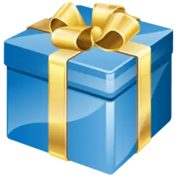 Blue Gift Box - box - Lossless PNG