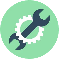 Wrench Gear - No Background PNG