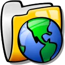 Folder Globe - network - Transparent Layer PNG